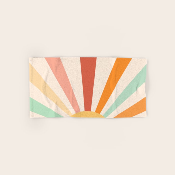 Boho Sun Colorful Bath Towel Gallery Image 1