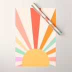 Boho Sun Colorful Wrapping Paper Gallery Image 1