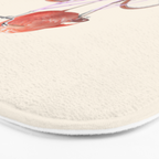 FLAMINGO BIKE Bath Mat Gallery Image 3