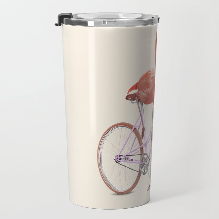 FLAMINGO BIKE Travel Mug Gallery Image 3