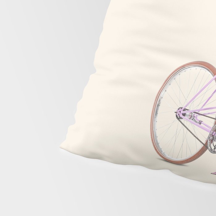FLAMINGO BIKE Pillow Sham Gallery Image 4