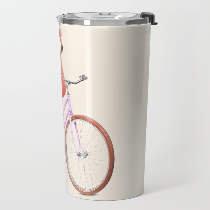FLAMINGO BIKE Travel Mug Gallery Image 2