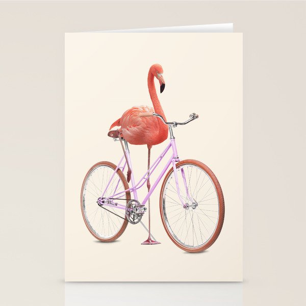 FLAMINGO BIKE Stationery Card Gallery Image 2