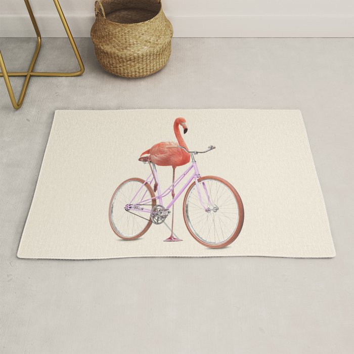 FLAMINGO BIKE Rug Gallery Image 1