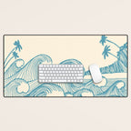 Waves Desk Mat Gallery Image 1
