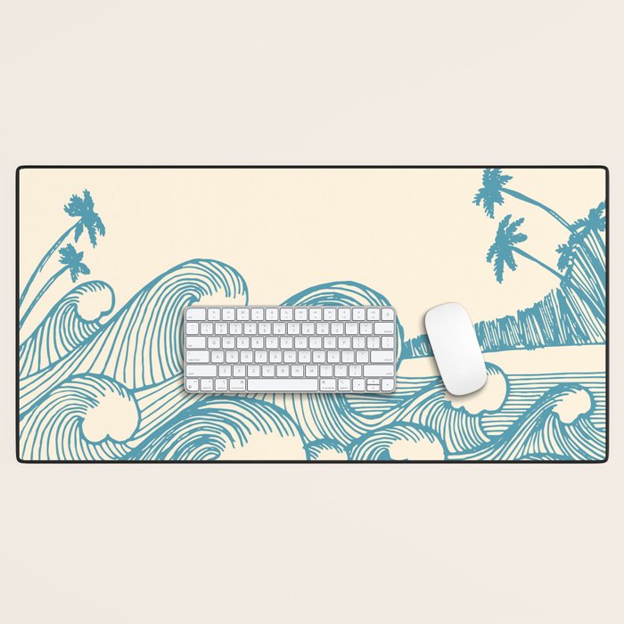 Waves Desk Mat Gallery Image 1