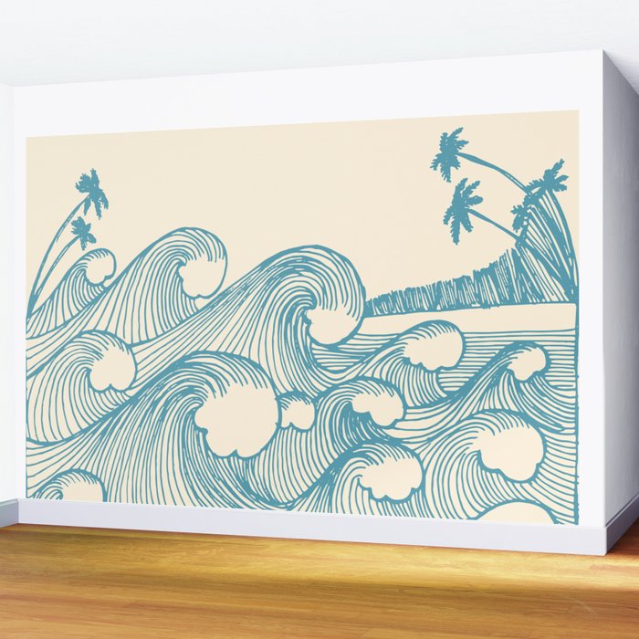 Waves Wall Mural Gallery Image 2