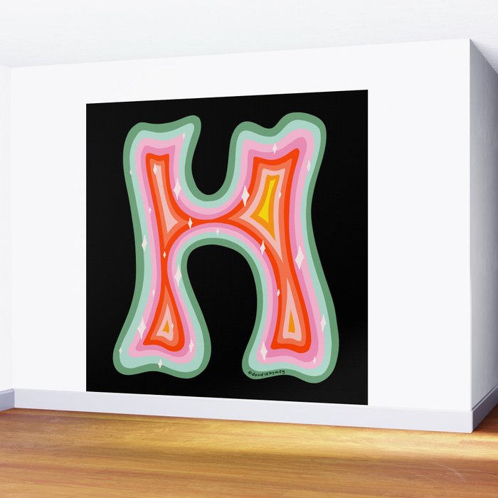 Rainbow H Wall Mural Gallery Image 2