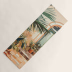 Villa Courtyard Mediterranean Art Yoga Mat Gallery Image 1