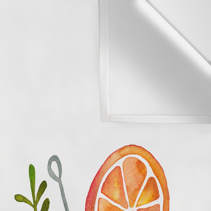Classic Cocktails  - 1960s Watercolor Lineup Wall Tapestry Gallery Image 3