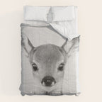 Baby Deer - Black & White Comforter Gallery Image 6