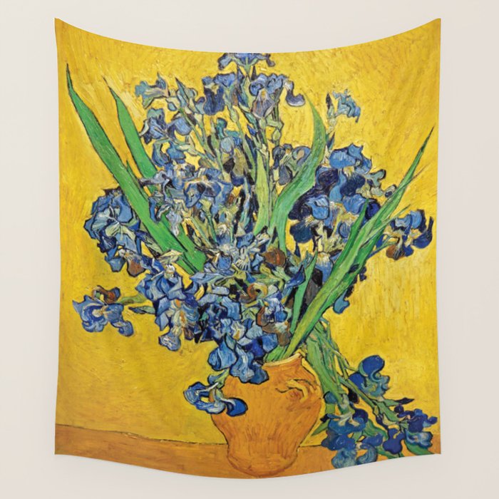 Irises 3 by Vincent Van Gogh Wall Tapestry Gallery Image 4