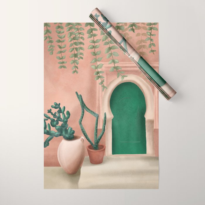 Green Door Wrapping Paper Gallery Image 1