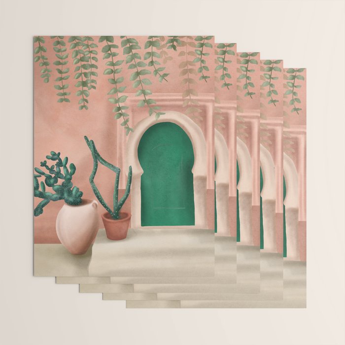 Green Door Wrapping Paper Gallery Image 3