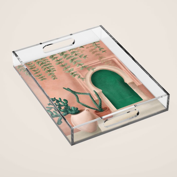 Green Door Acrylic Tray Gallery Image 1