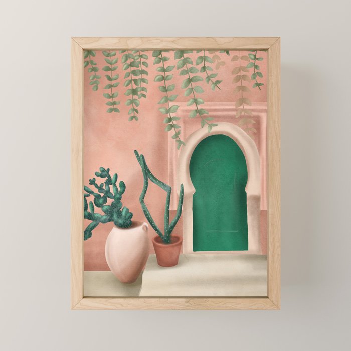 Green Door Mini Art Print Gallery Image 1