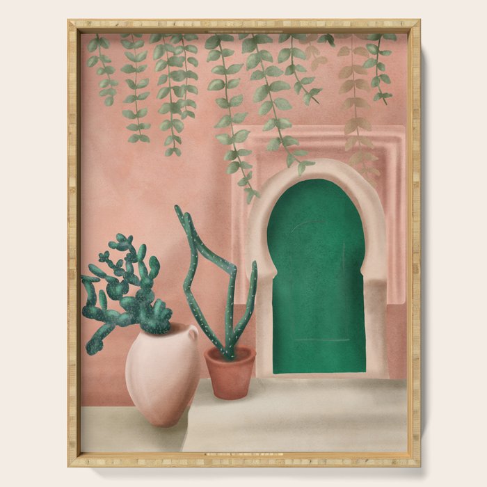 Green Door Serving Tray Gallery Image 1