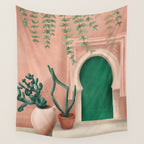 Green Door Wall Tapestry Gallery Image 4