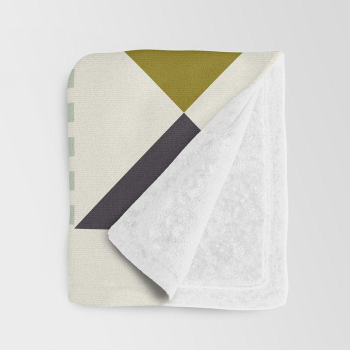 mid century retro shapes geometric Throw Blanket Gallery Image 3