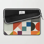 mid century retro shapes geometric Laptop Sleeve Gallery Image 2