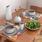 mid century retro shapes geometric Placemat Gallery Image 2