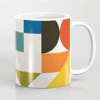 mid century retro shapes geometric Coffee Mug Gallery Image 1