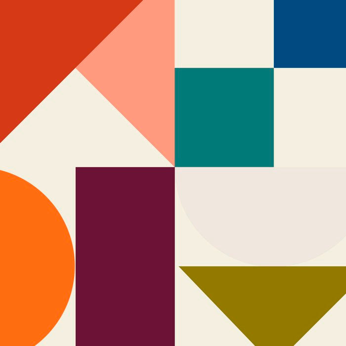 mid century retro shapes geometric Coffee Mug Gallery Image 2