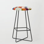 mid century retro shapes geometric Stool Gallery Image 1