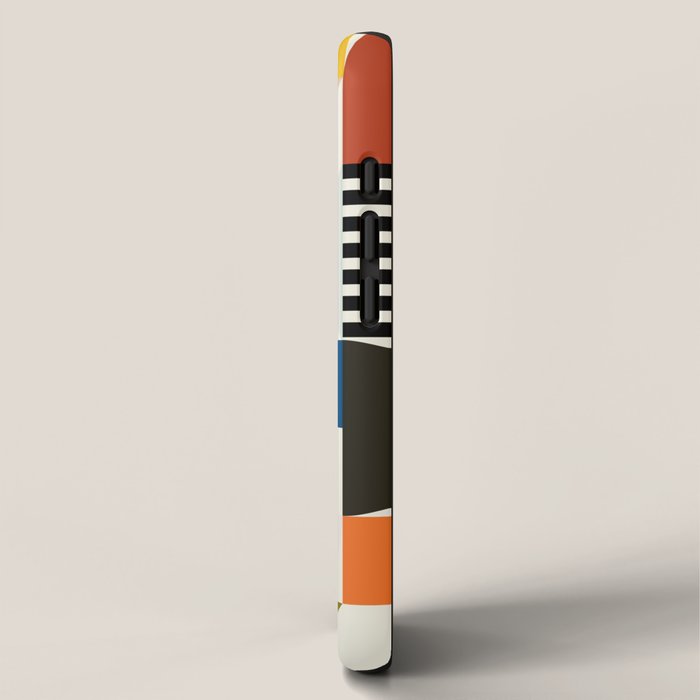 mid century retro shapes geometric iPhone Case Gallery Image 2