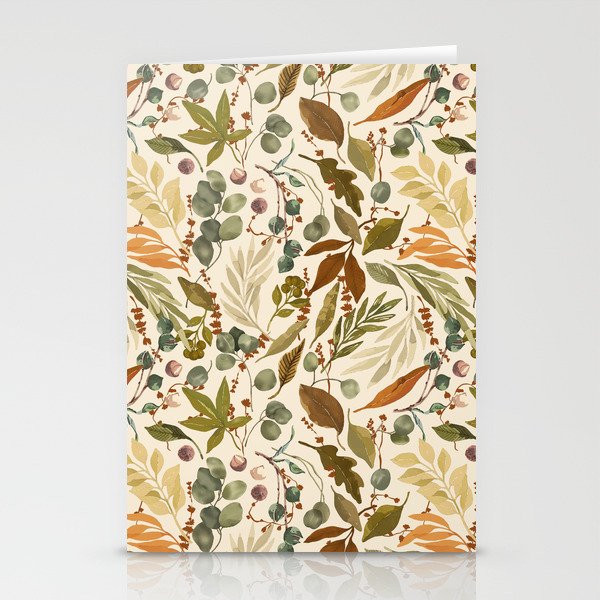 Fall leafy nature B Stationery Card Gallery Image 1