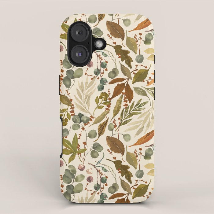 Fall leafy nature B iPhone Case Gallery Image 1
