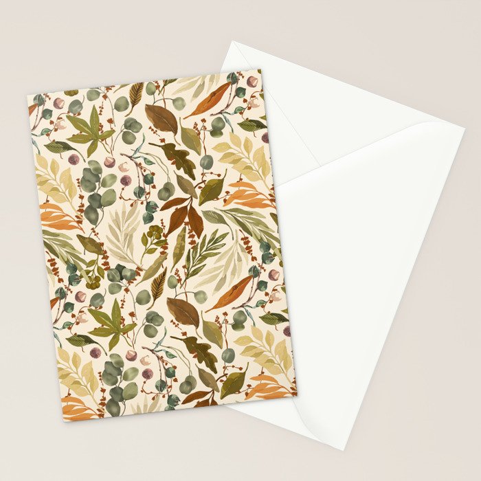Fall leafy nature B Stationery Card Gallery Image 2