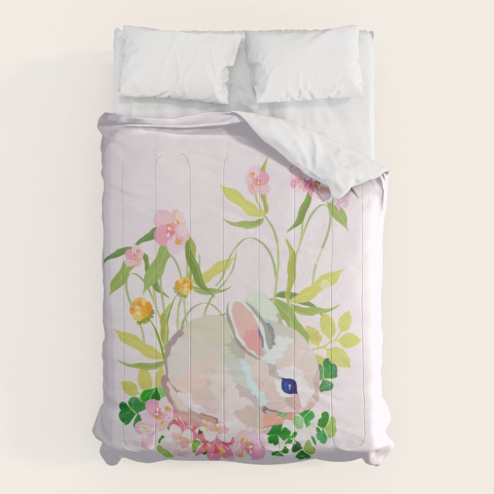 springtime bunny Comforter Gallery Image 1