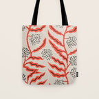 LA VILLE VINE CORAL Tote Bag Gallery Image 1