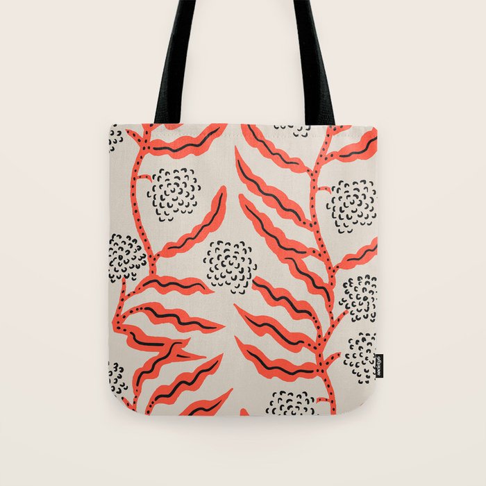 LA VILLE VINE CORAL Tote Bag Gallery Image 1