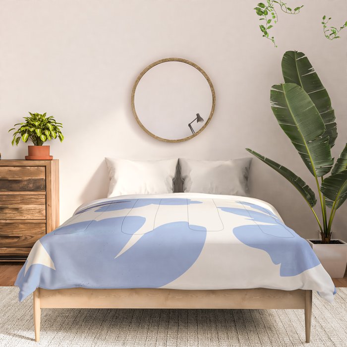 Light Blue Flowers Comforter Gallery Image 3