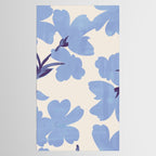 Light Blue Flowers Tablecloth Gallery Image 2