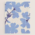 Light Blue Flowers Jigsaw Puzzle Gallery Image 1