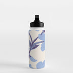 Light Blue Flowers Water Bottle Gallery Image 3