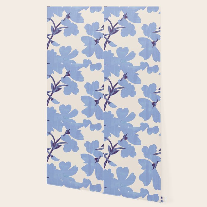 Light Blue Flowers Wallpaper Gallery Image 2