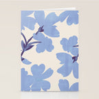 Light Blue Flowers Stationery Card Gallery Image 2