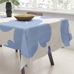 Light Blue Flowers Tablecloth Gallery Image 3