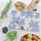 Light Blue Flowers Cutting Board Gallery Image 2
