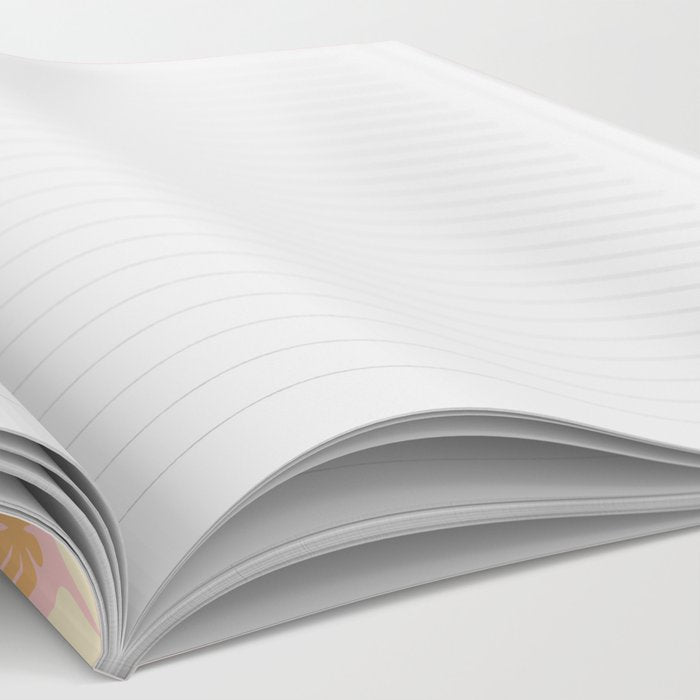 Pink Retro Flowers 60s 70s Floral Pattern in Blush Notebook Gallery Image 2