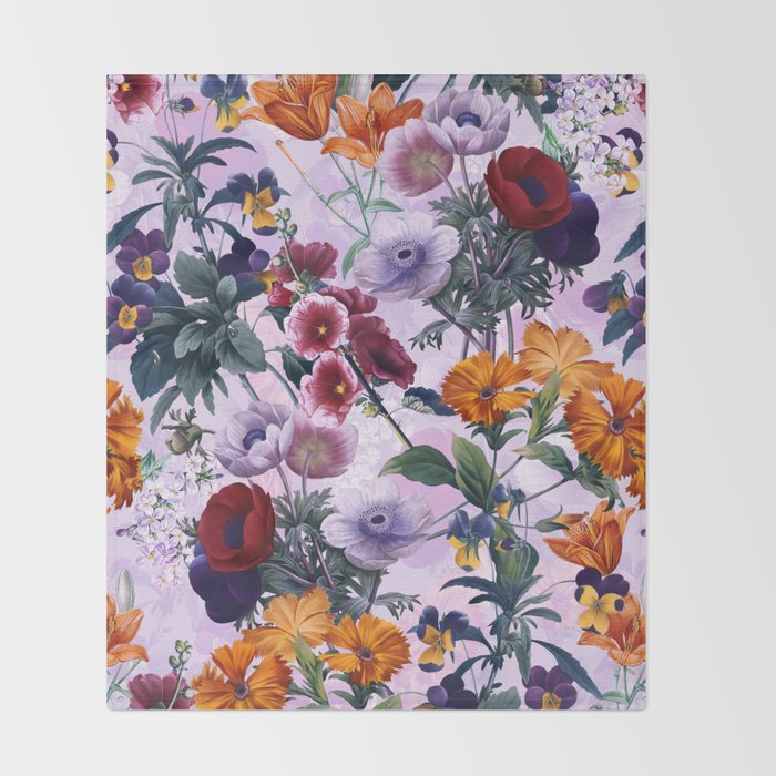 Vintage Garden XI Throw Blanket Gallery Image 2