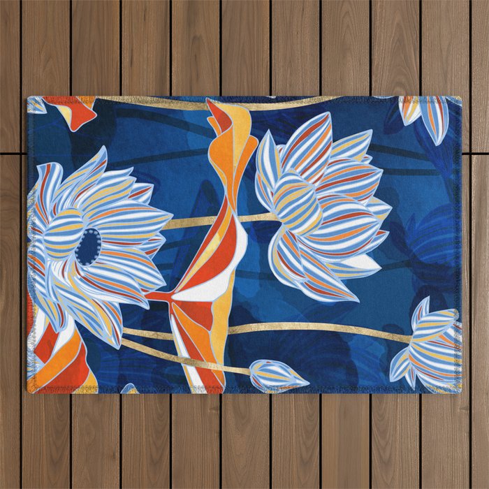 Bold Botanical Outdoor Rug Gallery Image 1