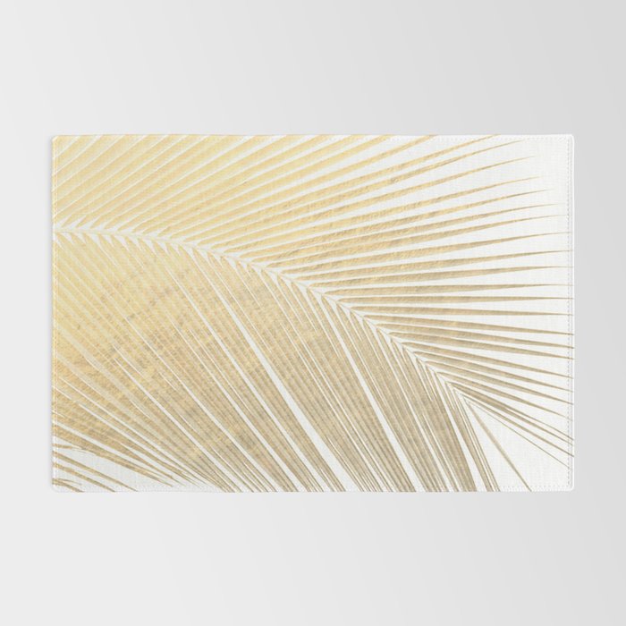 Palm leaf - gold Rug Gallery Image 2