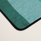 Abstract Modern Turquoise Orange Desk Mat Gallery Image 4