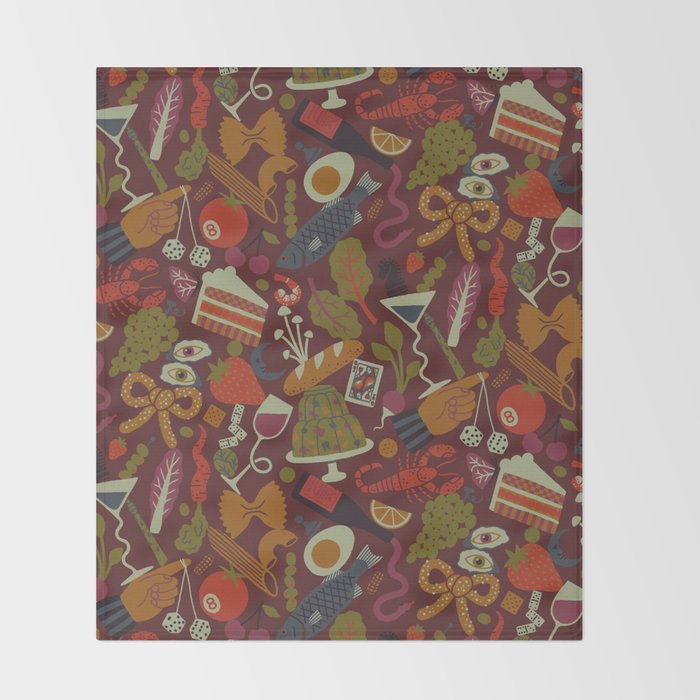 Surreal Dinner Party Throw Blanket Gallery Image 2