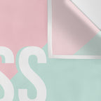 Boss Lady - Pastel Pink and Aqua #bosslady #society6 #typography Wall Tapestry Gallery Image 3